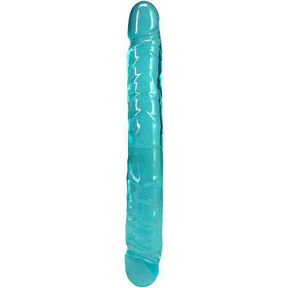 Фаллоимитатор двусторонний Doc Johnson Crystal Jellies 12