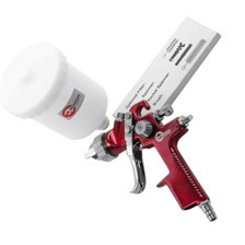 Пистолет покрасочный HVLP d-1.4 с верх. пласт. бачком 600мл RED PROF Мукачево - изображение 1