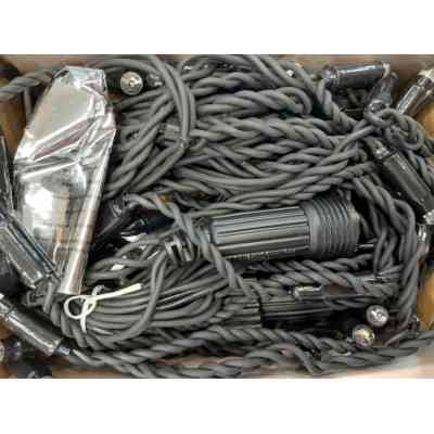 Гірлянда Luca Lighting з'єднувальна Бахрома чорна 3х0.4 м теплий білий (8711473283587) Вінниця