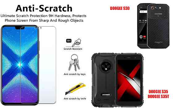 Защитное стекло NeoGlass для DOOGEE S30, S35, S35T – ультрапрозрачное и устойчивое Киев