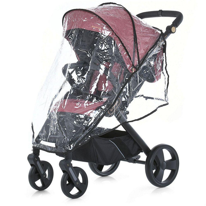Коляска дитяча EL CAMINO DYNAMIC PRO Dusty Rose прогулянкова з чохлом та дощовиком Темно-рожева (ME 1053-3) Чернігів - фото 5