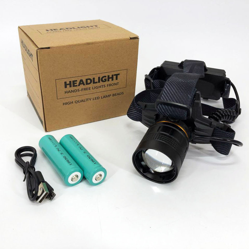 Фонарь на голову для бега Bailong BL-8076-2-GT100, Головной фонарь аккумуляторный светодиодный мощный WJ-31 Львов - изображение 6