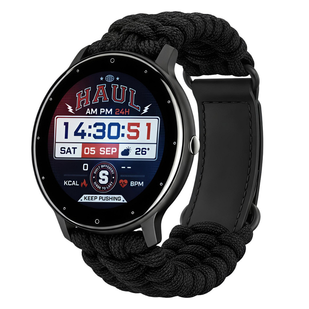 Умные наручные часы  Smart Classic Black Paracord (2 ремешка) Киев - изображение 8