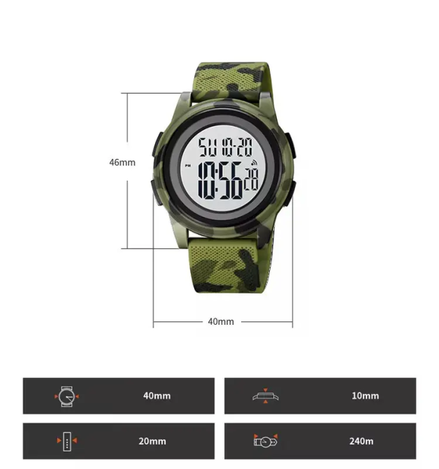 Спортивные наручные часы Skmei 1895 (Камуфляж) Винница - изображение 8