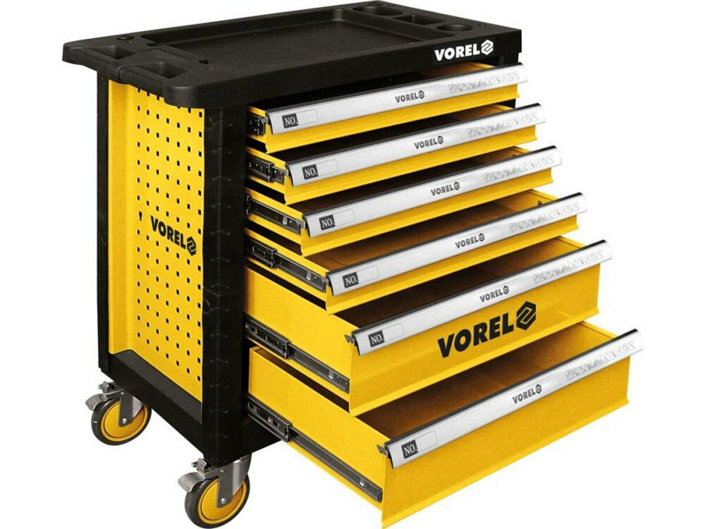 Шафа для майстернь VOREL на 4 колесах (2-з гальмами) 901х 770х 458 мм з 6 шухлядами [1] Одесса - изображение 1