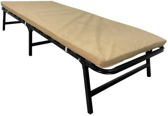 Раскладушка Richman CoolSleep 80 x 190 см С ортопедическим матрасом и металлическим каркасом Бежевый Киев