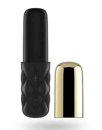 Потужний мінівібратор Satisfyer Sparkling Darling Gold зі знімним ковпачком, 15 режимів роботи Sex Aura Київ
