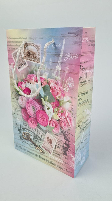 Паперовий пакет подарунковий Середній 17/26/8 (артSV-152) (12 шт) Харків - фото 1