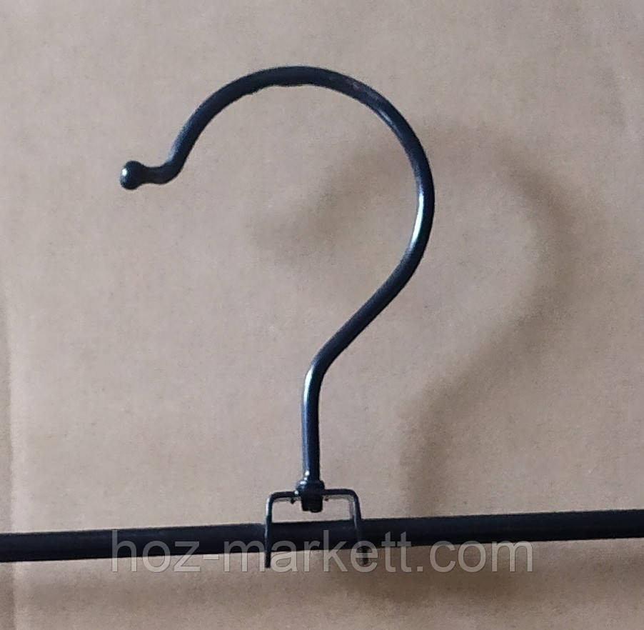 Плічка вішалки (тремпеля) брючні хромовані прищіпка та гачок 30 см 10 шт. в уп Харків - фото 2