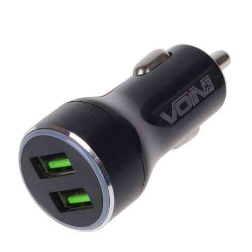Автомобильное зарядное устройство VOIN 36W с 2 USB портами и поддержкой QC3.0, 12/24V (3.6-6.5V/3A; 6.5-9V/2A; 9-12V/1.5A) Харьков