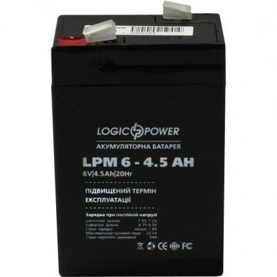 Батарея к ИБП LogicPower LPM 6В 4.5 Ач (3860) Винница - изображение 1