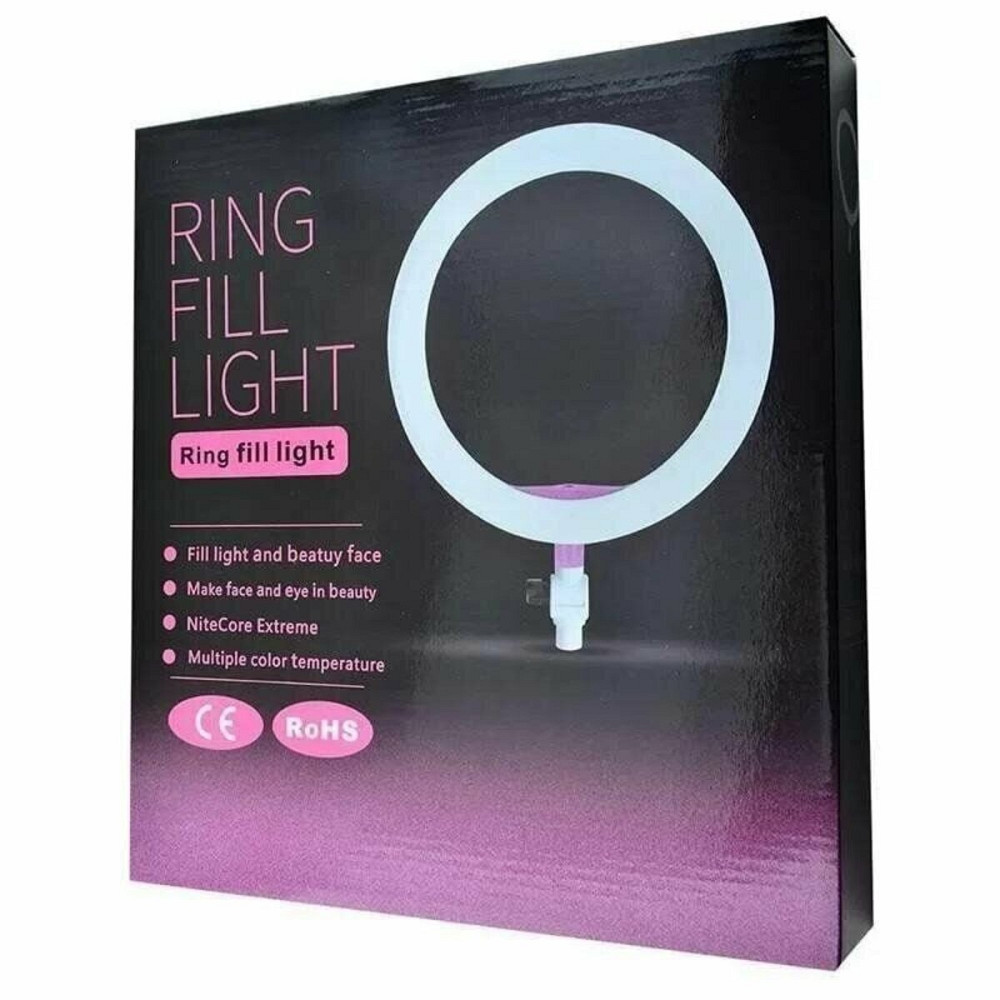 Кільцева світлодіодна LED лампа Ring Fill, 26 см з тримачем для телефону Киев - изображение 2