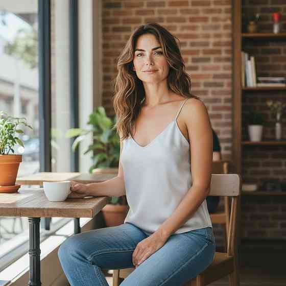 Шовкова майка на тонких бретельках Сірій XS/S Харків