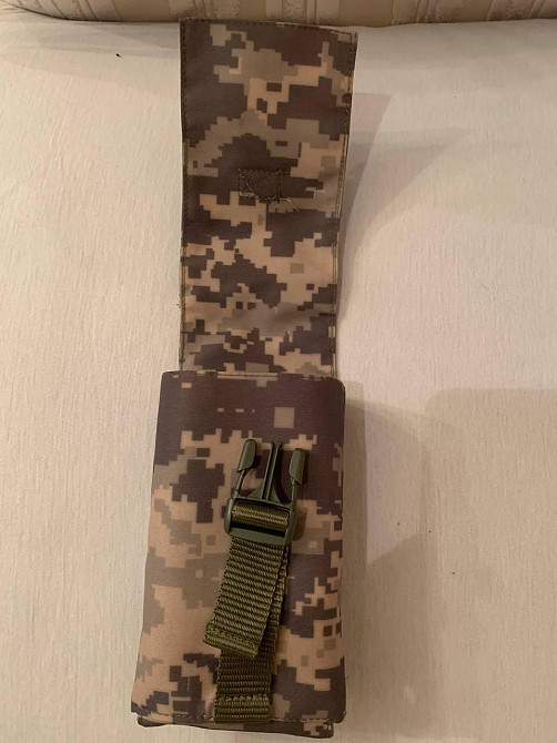 Підсумок під магазини АК подвійний закритий піксель, олива, сумка под магазины ак Днепр - изображение 5