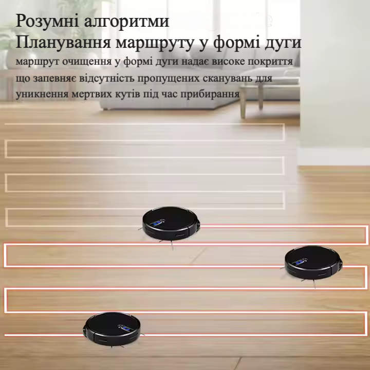 Робот-пилосос миючий TUYA D3 з вбудованим штучним інтелектом - чорний Киев - изображение 4