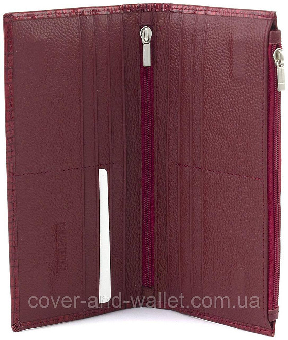 Жіночий тонкий гаманець купюрник з лакової шкіри на магнітах та блискавці ST AE 006 Київ - фото 4