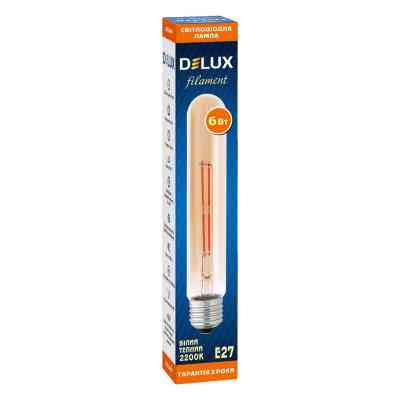 Лампочка Delux LR-39 6Вт E27 2200К T30 amber_filament (90018154) Винница