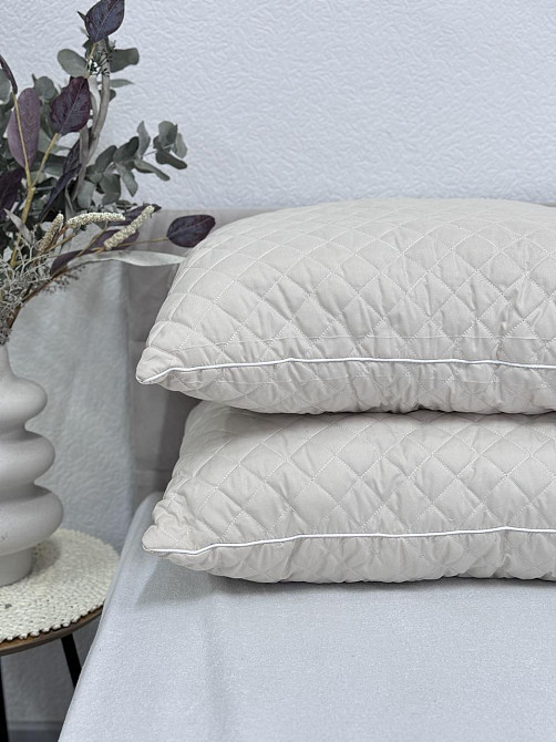 Ecotton Подушка Ecotton 50х70 см антиалергенна із мікрофібри бежева Beige Киев - изображение 1