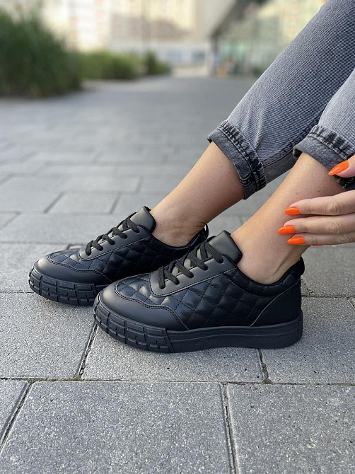 Weide Кеди жіночі WEIDE чорні еко-шкіра 37-41рр. ( ) Коломия - фото 6