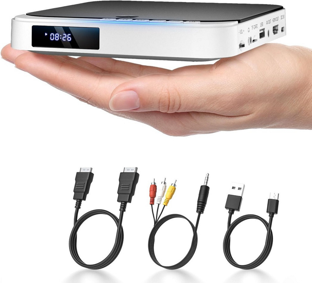 Уценка! Многоформатный 1080P 110-240V mini DVD-плеер Desobry Днепр - изображение 1