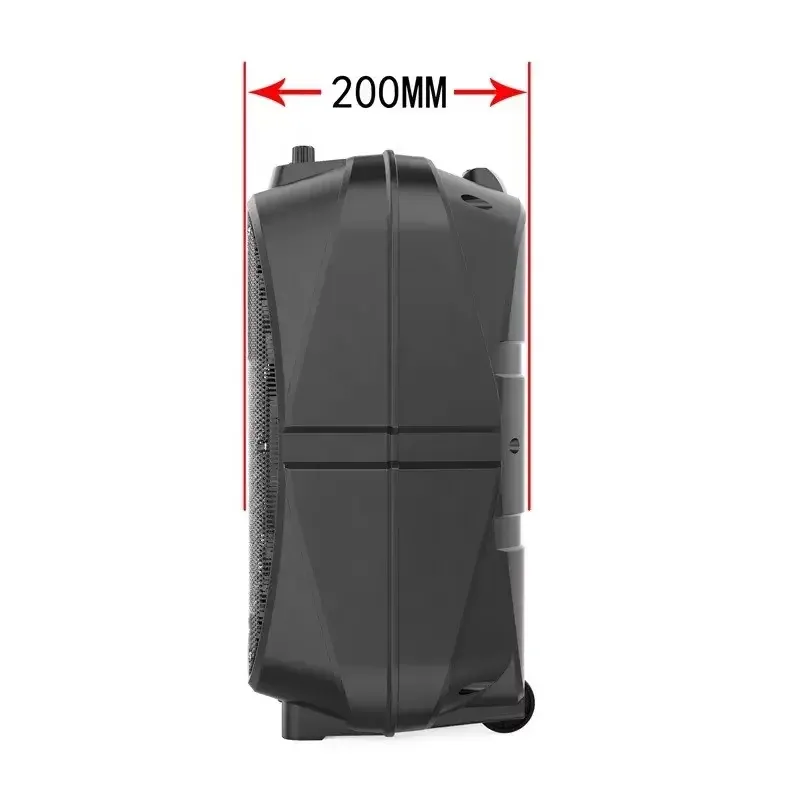 Портативна Bluetooth колонка ZQS-8120 з колесами та ручкою, LED, FM, USB, TF, TWS, мікрофоном, 8" динамік, 20ВТ Одеса - фото 6