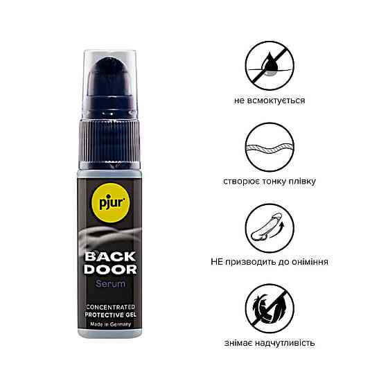 Расслабляющий анальный гель pjur backdoor Serum 20 мл, создает пленку, высококонцентрированный Sex Aura Киев