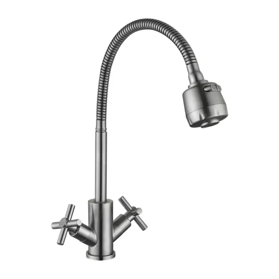 Смеситель для кухни WEZER VAL4D-10 с гибким изливом, 2 режима Киев