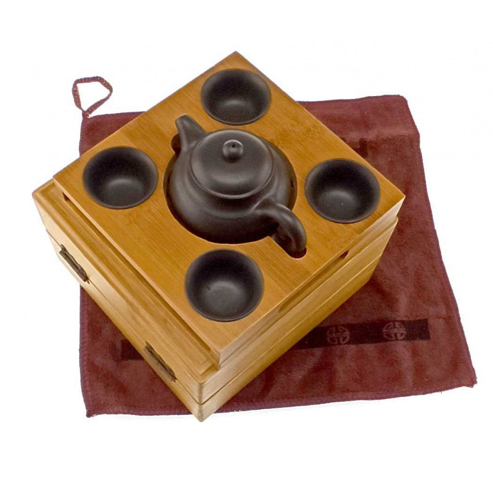 Чайный набор в бамбуковом футляре Киев - изображение 1