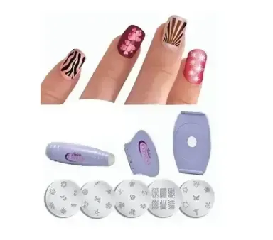 Маникюрный набор для узоров на ногтях Салон Экспресс, стемпинг для маникюра Salon Express Коломия