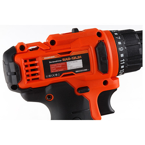 Акумуляторний шурупокрут Rebiner RAD-12LiH (12 В, 1400 об./хв) — Потужний інструмент із гарантією 36 міс Львів - фото 8