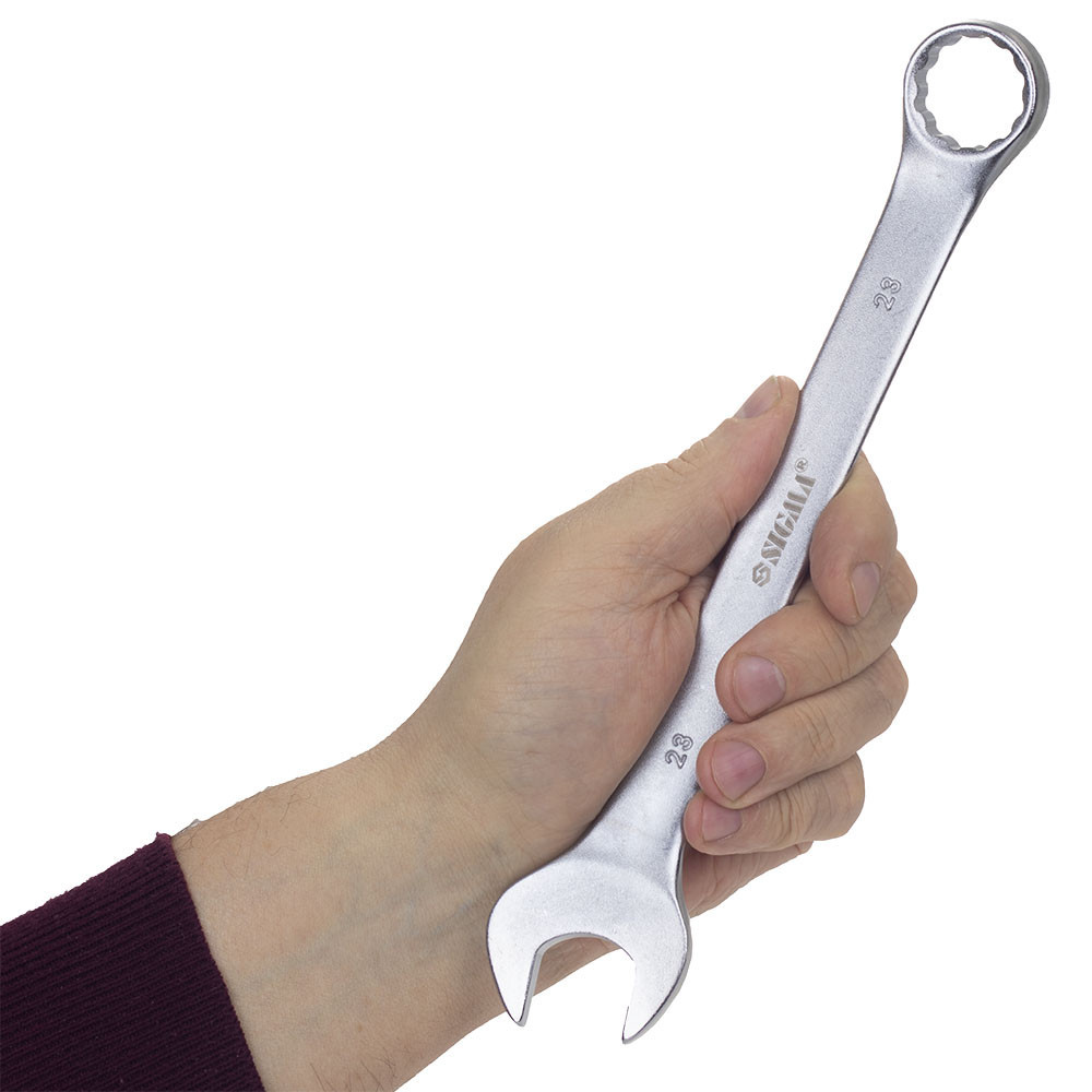 Ключ рожково-накидной 23мм CrV satine SIGMA (6021231) Киев - изображение 6