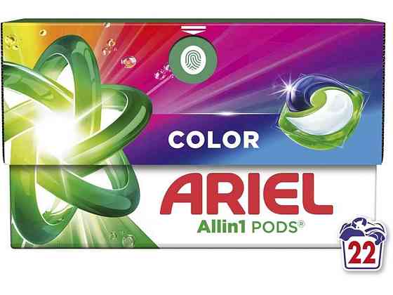 Капсули для прання 22шт Pods All-in-1 Color Для кольорового ТМ ARIEL Київ