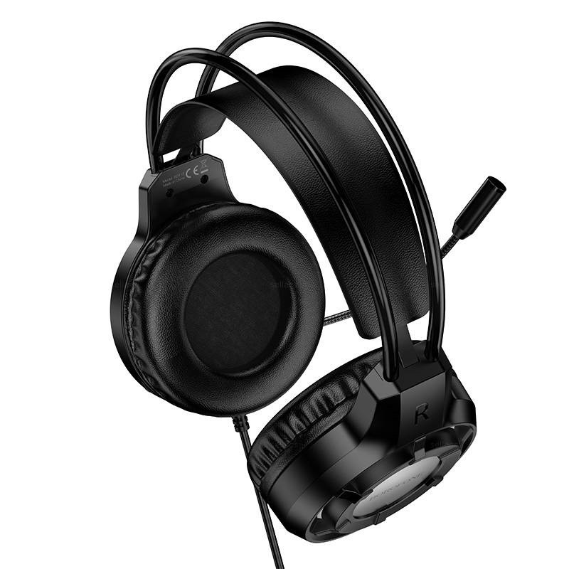 Навушники ігрові BOROFONE BO112 Wave gaming headphones Black Одеса - фото 2