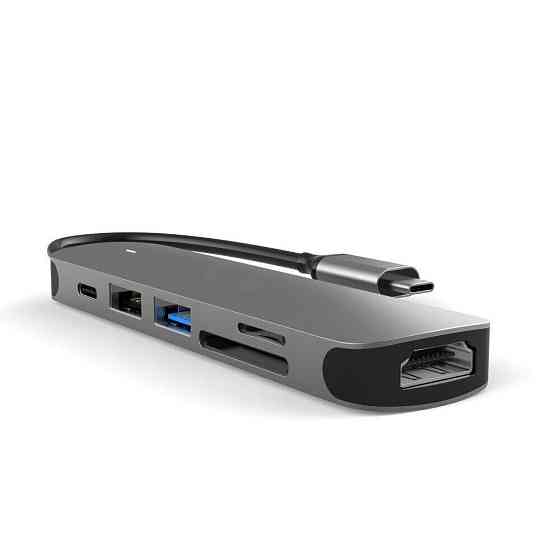 USB Type-C к HDMI-4K концентратор-разветвитель Док-станция для ноутбука с адаптером PD SF RJ45 Thunderbolt 3 для Macbook Air M Киев