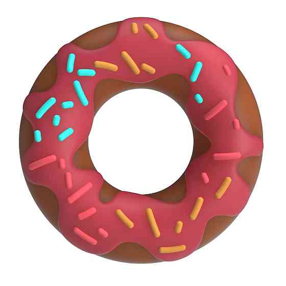 Ерекційне кільце Pretty Love - Berry Super Donut Silicone Cock Ring, BI-210344-1 Sex Aura Київ