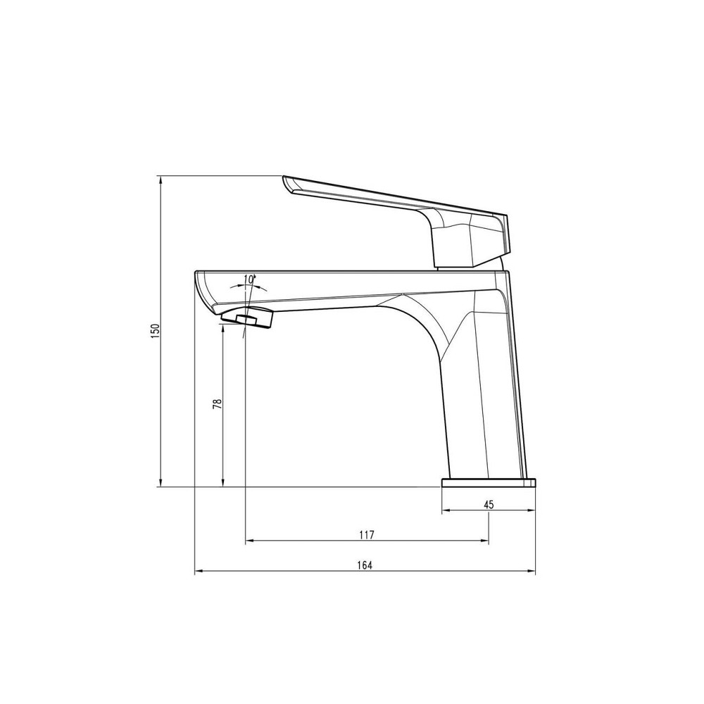 Смеситель для умывальника TOPAZ LEXI TL 21201-H57-WW (000020157) Киев - изображение 7