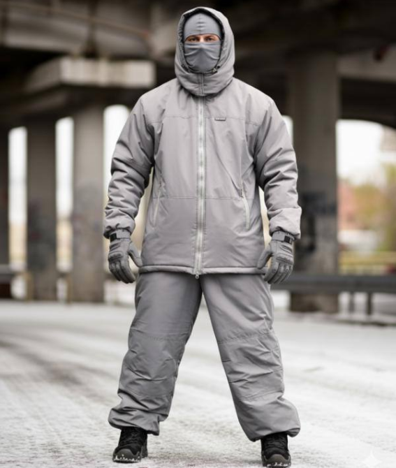 Костюм мужской зимний Oblivion Level 7 куртка и штаны ВТ6057 K7-00 (размер 2XL-3XL) Светло-серый Киев - изображение 1