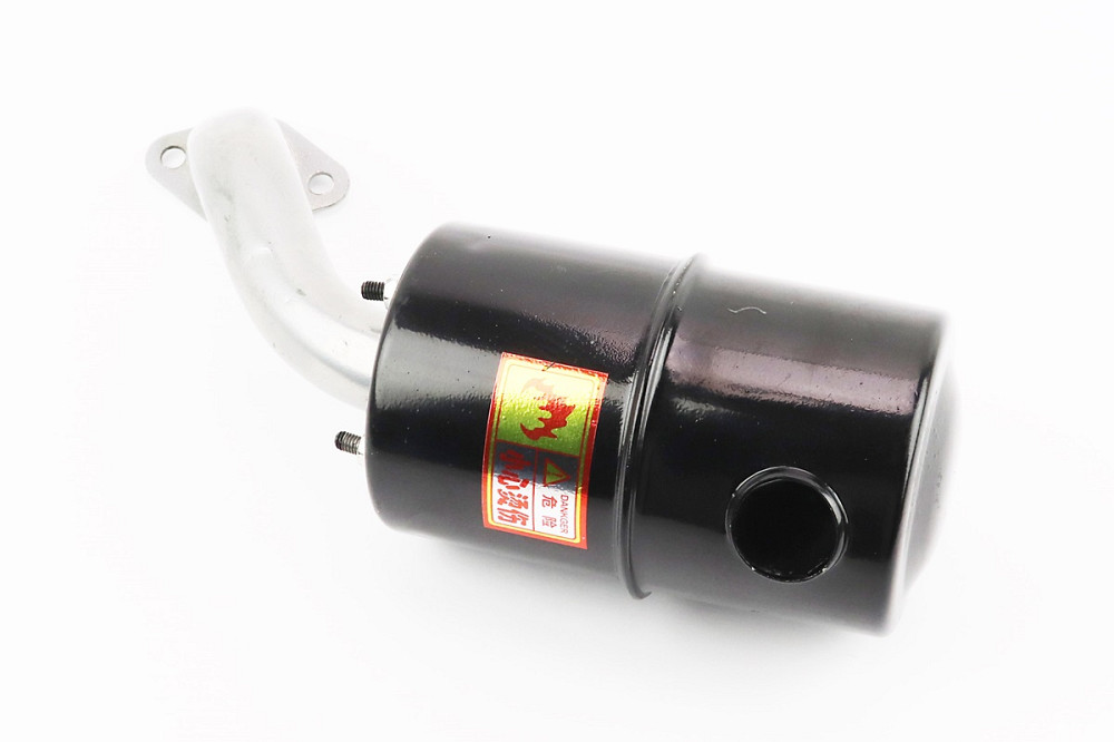 Глушник R180NM (з коліном 2отв.) Київ - фото 1