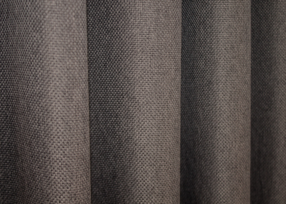 Комплект коротких штор VR-Textil Льон-блекаут Льон Мішковина № 1160ш Сіро-коричневий 130х170см 2 шт (35-0167) Київ - фото 7