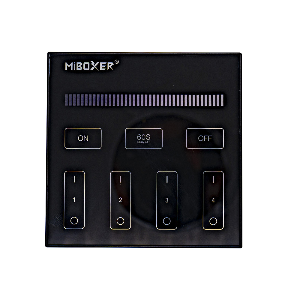 Miboxer Панель керування Мілайт бездротова чорна 4 зони 2,4 ГГц Київ - фото 1