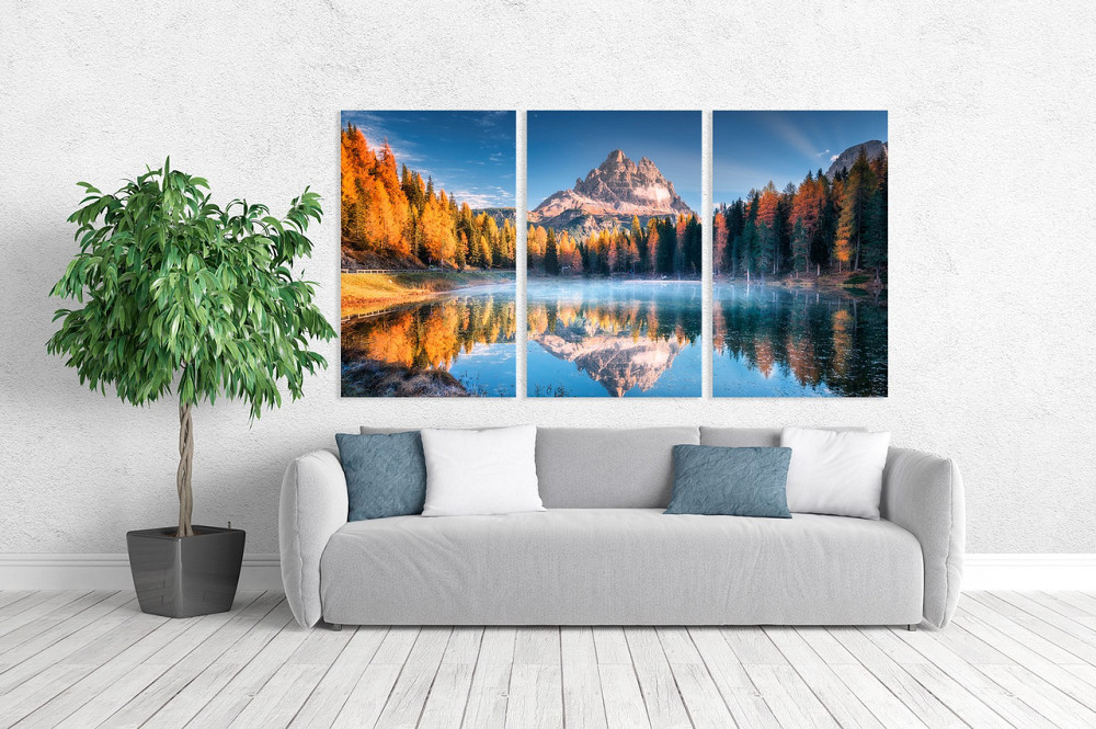 Модульная картина в гостиную / спальню  Гірський пейзаж    ART-185_3A Киев - изображение 2