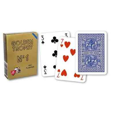 Гральні карти Modiano Golden Trophy 100 Plastic (blue) (00450) Вінниця
