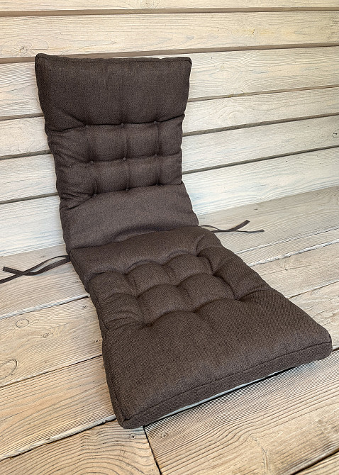 Подушка для стільців (40x120х4 см) подвійна Decorator Мальмо колір коричневий 84-168 Київ - фото 4