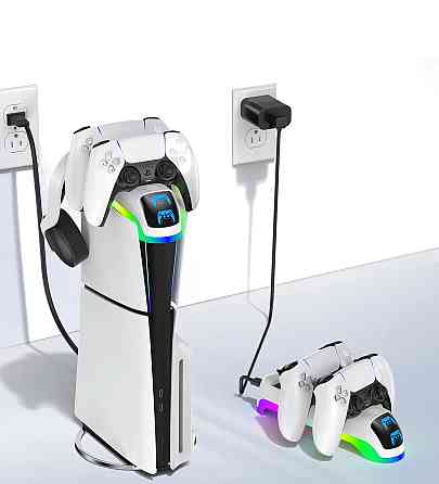 Зарядная станция для джойстиков PS5 на Slim консоль OIVO NG-P5301 Киев