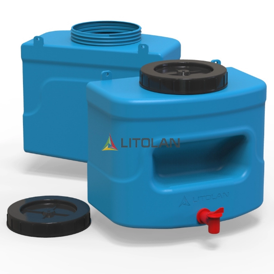 Рукомийник літній 10л 180*300*270мм 1 шар синій LITOLAN Житомир