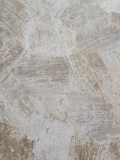 Шпалери вінілові на флізеліні Grandeco Anastasia метрові під венеціанську штукатурку мазки пісочні із золотом Київ - фото 2