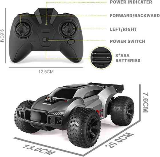 Радіокерований автомобіль Mieryd RC позашляховик баггі швидкісна машинка на пульті для дітей 4–9 років Дніпро