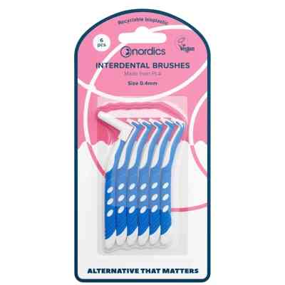 Щітки для міжзубних проміжків Nordics L-подібні 0.40 мм 6 шт. (3800500324487) Вінниця
