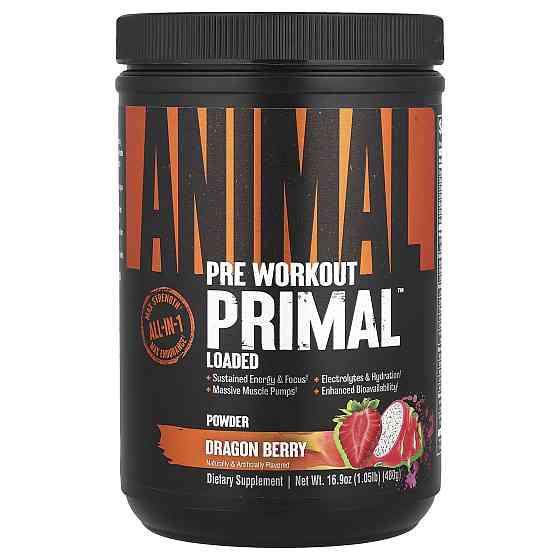 Предтренировочный комплекс Universal Nutrition Animal Primal Pre-Workout 480 г Dragon Berry Луцк