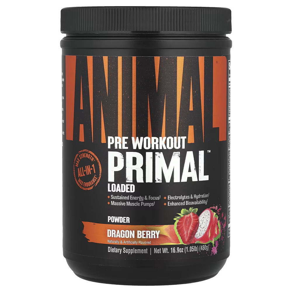 Предтренировочный комплекс Universal Nutrition Animal Primal Pre-Workout 480 г Dragon Berry Луцк - изображение 1